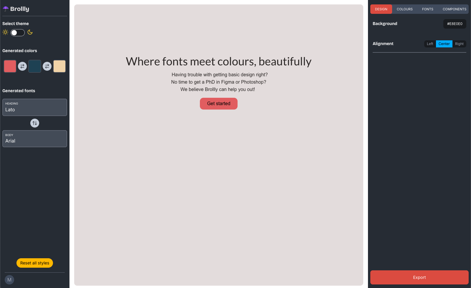 brollly app screenshot